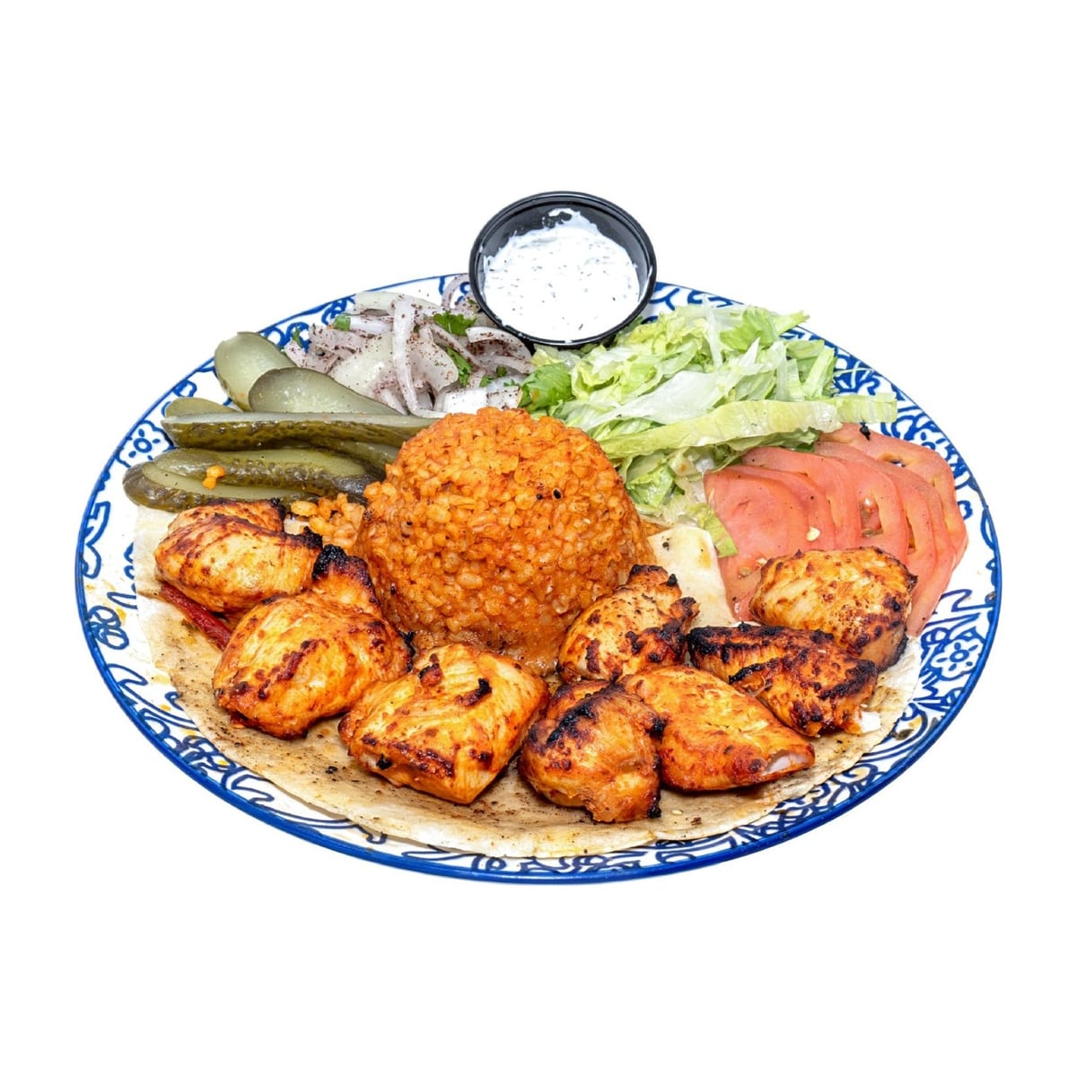 Chicken Shish Kebab, grilled chicken skewers